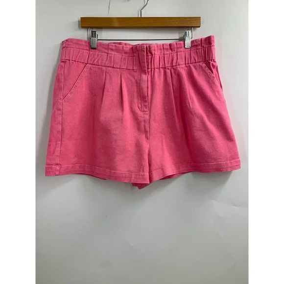 Skies Are Blue Pants - Skies Are Blue Women's High Waisted Barbie Core Elastic Waist Shorts Size XL NWT